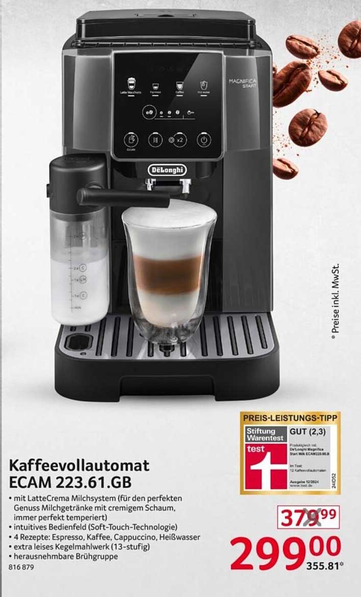 Kaffeewohnautomatischer ECAM 223.61.GB von De'Longhi