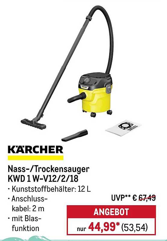 KÄRCHER Nass-/Trockensauger KWD 1 W-V12/2/18