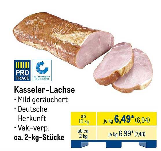 Kasseler-Lachse - Mild geräuchert, Deutsche Herkunft