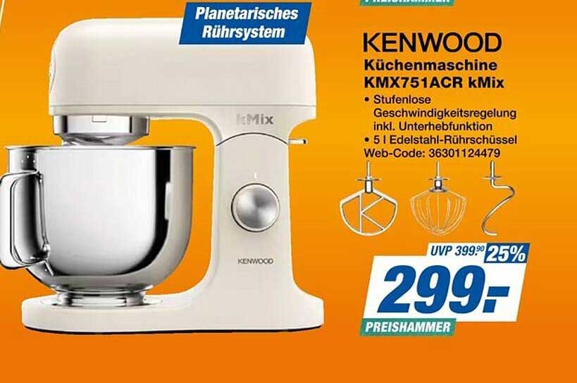 KENWOOD Küchenmaschine KMX751ACR kMix