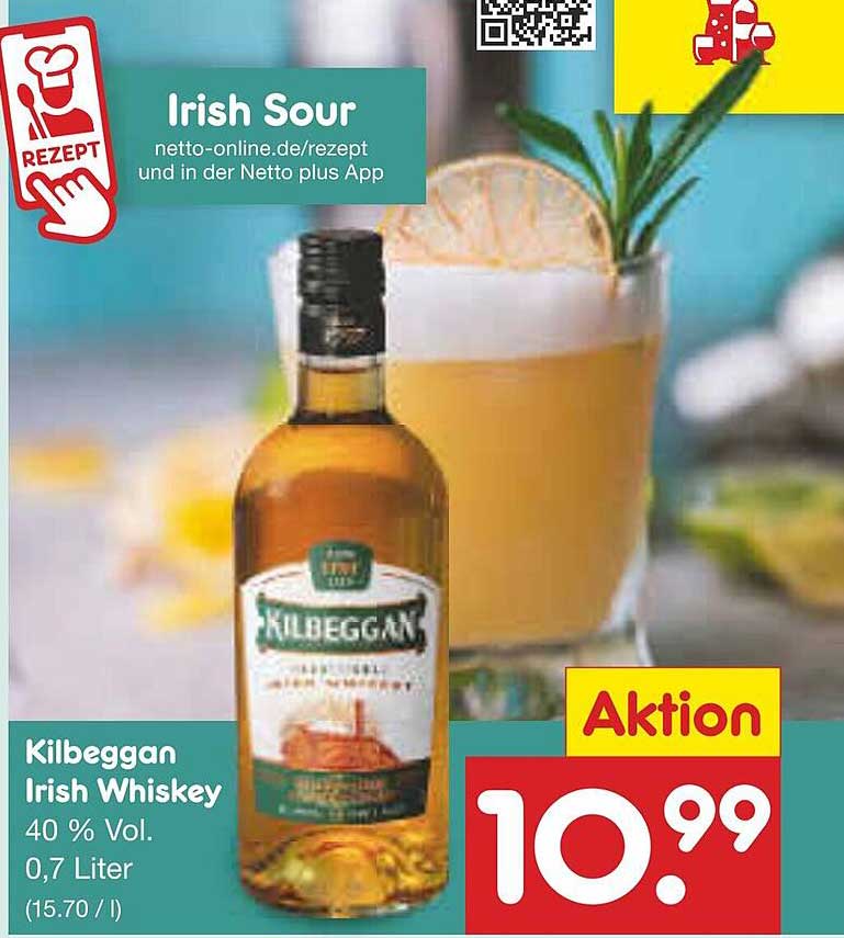 Kilbeggan Irish Whiskey 0,7 Liter