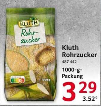 Kluth Rohrzucker 1000-g-Packung