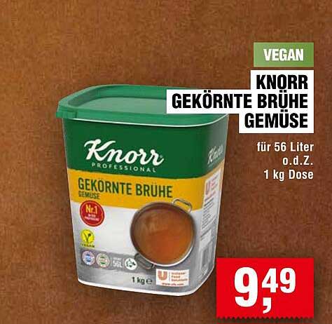 KNORR Gekörnte Brühe Gemüse 1 kg Dose
