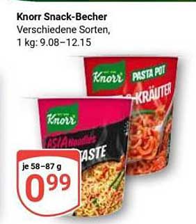 Knorr Snack-Becher - Verschiedene Sorten