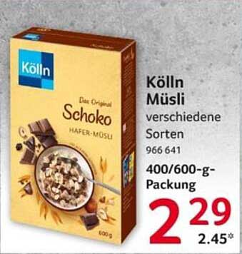 Kölln Müsli verschiedene Sorten 400/600-g-Packung