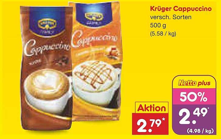 Krüger Cappuccino verschiedene Sorten 500 g