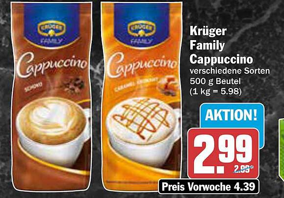 Krüger Family Cappuccino 500 g Beutel