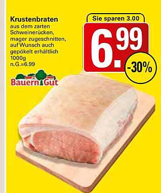 Krustenbraten aus dem zarten Schweinerücken