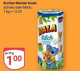 Kuchen Meister Koala Schoko oder Milch