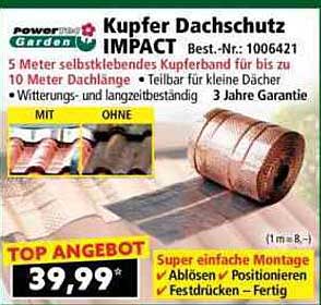 Kupfer Dachschutz IMPACT