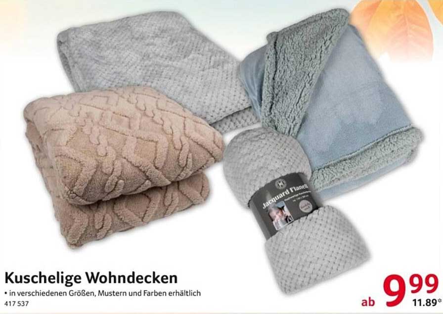 Kuschelige Wohndecken