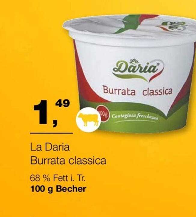 La Daria Burrata classica 100 g Becher