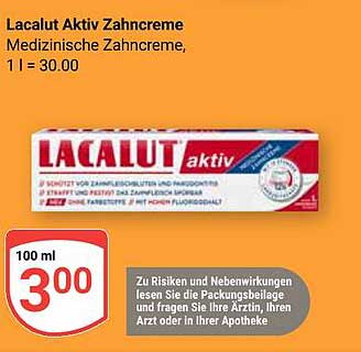 Lacalut Aktiv Zahnpasta – Medizinische Zahncreme 100 ml