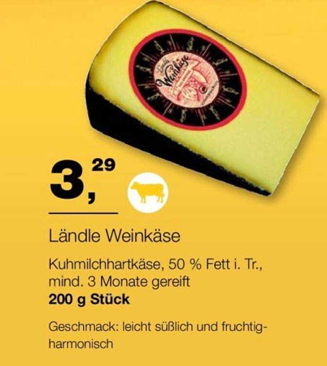 Ländle Weinkäse 200 g Stück
