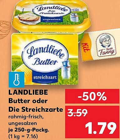 LANDLIEBE Butter oder Die Streichzarte – jetzt 50% günstiger!