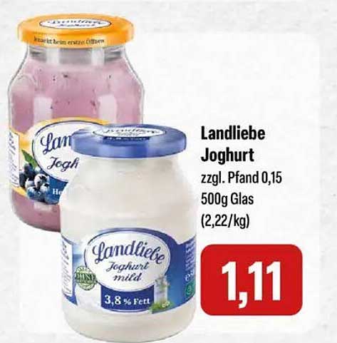 Landliebe Joghurt 500g Glas
