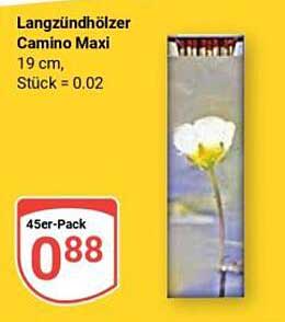 Langzünder Camino Maxi 19 cm - 45er-Pack
