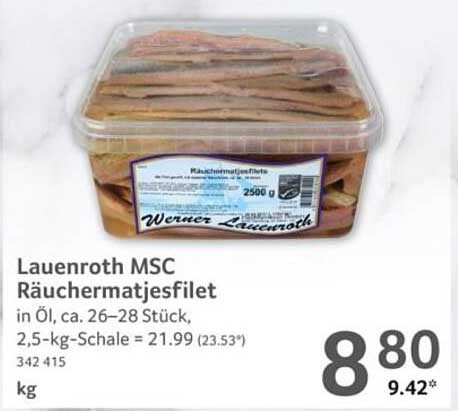 Lauenroth MSC Räuchermatjesfilet