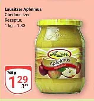 Lausitzer Apfelmus Oberlausitzer Rezeptur, 705 g