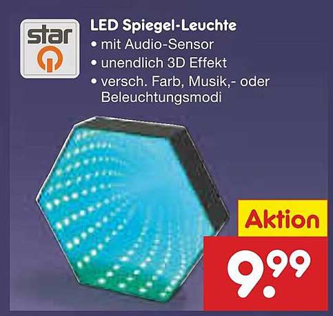 LED Spiegel-Leuchte mit Audio-Sensor