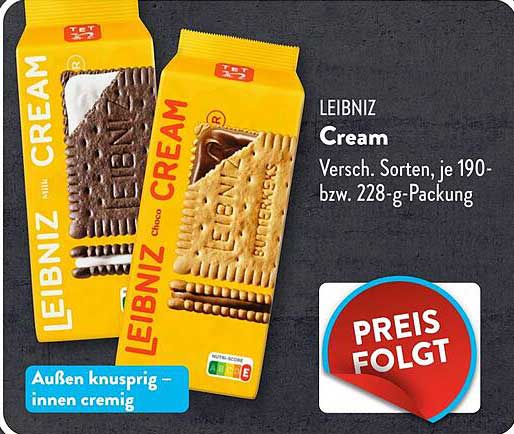 LEIBNIZ Cream – Knuspriger Genuss für große und kleine Naschkatzen