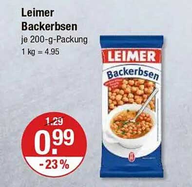 Leimer Backerbsen je 200-g-Packung