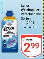 Lenor Weichspüler Verschiedene Sorten, je 1,239 l