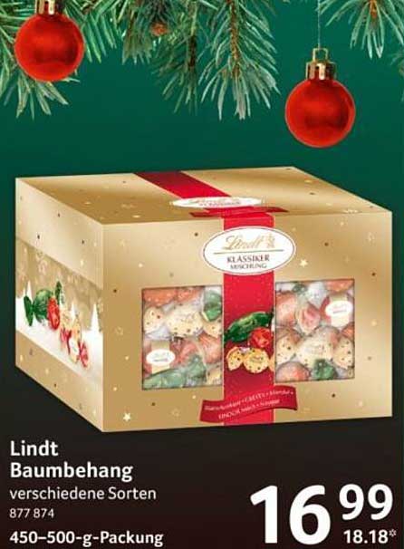 Lindt Baumabhang verschiedene Sorten 450-500g