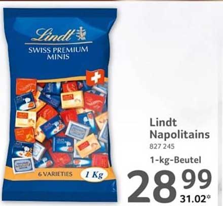 Lindt Napolitains 1 kg Beutel