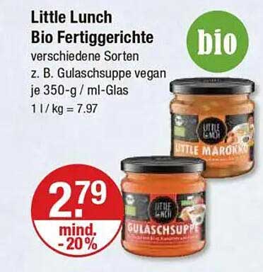 Little Lunch Bio Fertiggerichte - verschiedene Sorten