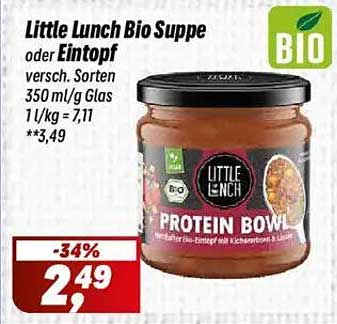 Little Lunch Bio Suppe oder Eintopf, 350 ml Glas