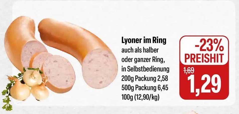 Lyoner im Ring - frisch und lecker