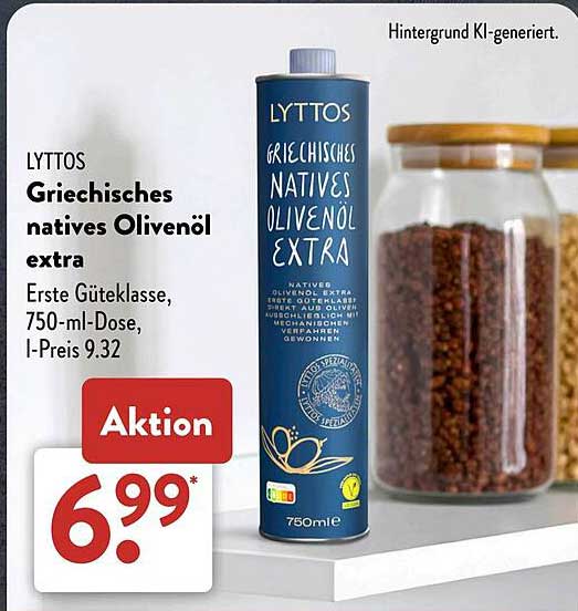 LYTTOS Griechisches natives Olivenöl extra, 750 ml