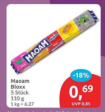 Maoam Bloxx 5 Stück, 110 g