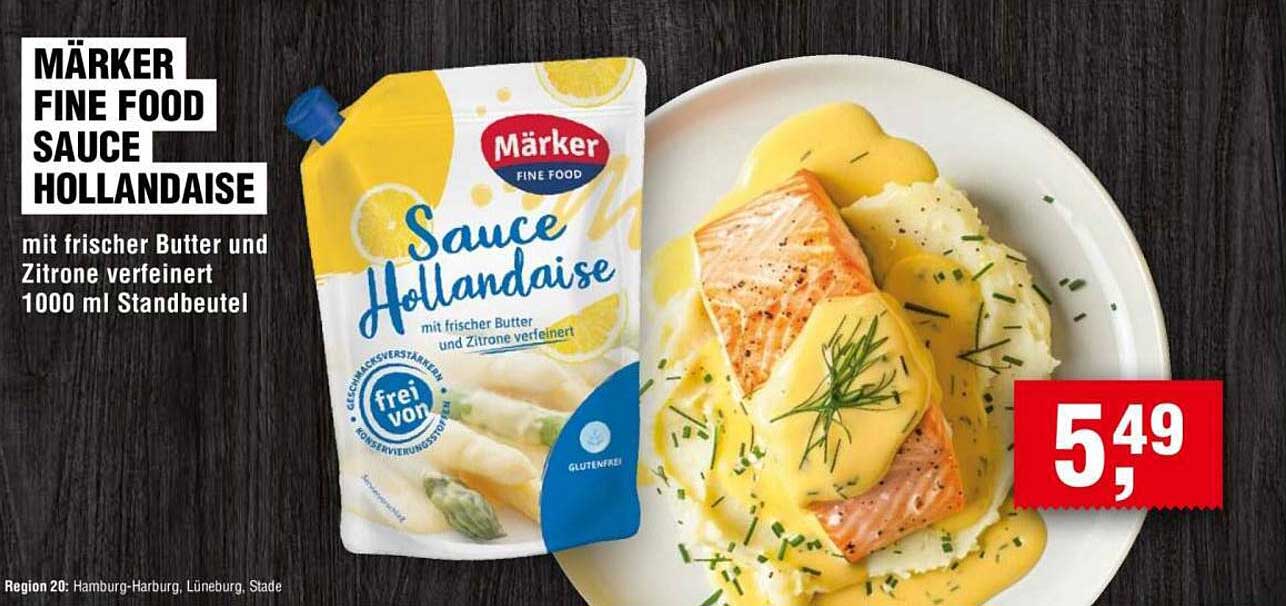 Märker Fine Food Sauce Hollandaise 1000 ml Standbeutel