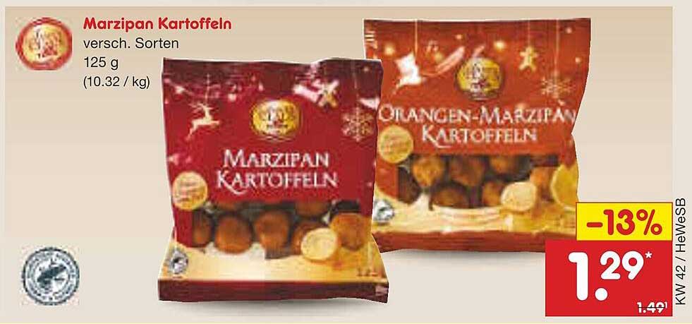 Marzipan Kartoffeln - versch. Sorten 125 g