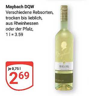 Maybach DQW - Verschiedene Rebsorten, trocken bis liebliche Weine