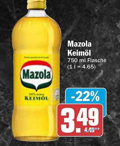 Mazola Keimöl 750 ml Flasche
