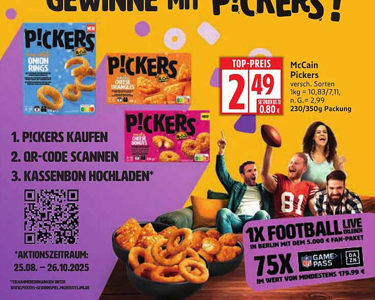 McCain Pickers – Verschiedene Sorten zum Top-Preis