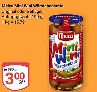 Meica Mini Wini Würstchenkette 380 g