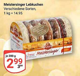 Meistersinger Lebkuchen – Verschiedene Sorten