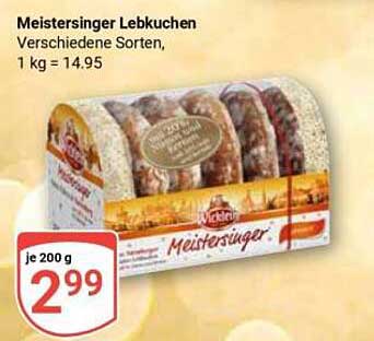 Meistersinger Lebkuchen - Verschiedene Sorten