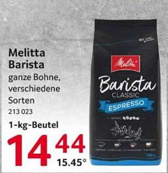 Melitta Barista ganze Bohne, verschiedene Sorten - 1-kg-Beutel