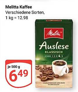 Melitta Kaffee Auslese Klassisch 500 g