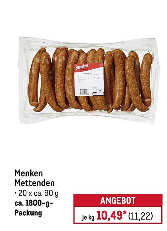 Menken Mettenden – 20 x ca. 90 g Packung