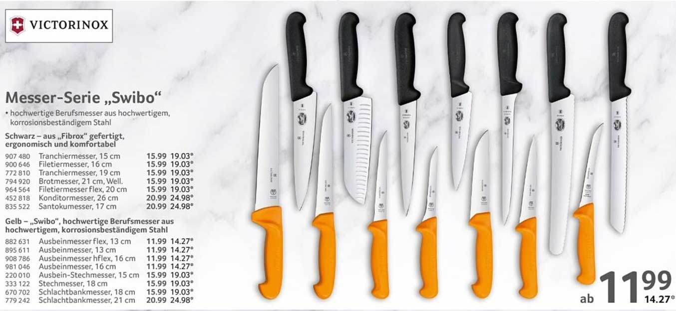 Messer-Serie „Swibo“ – Hochwertige Berufsmesser von Victorinox