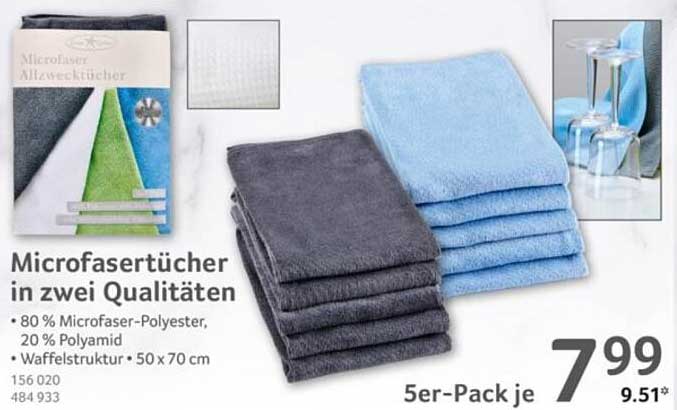 Microfasertücher in zwei Qualitäten