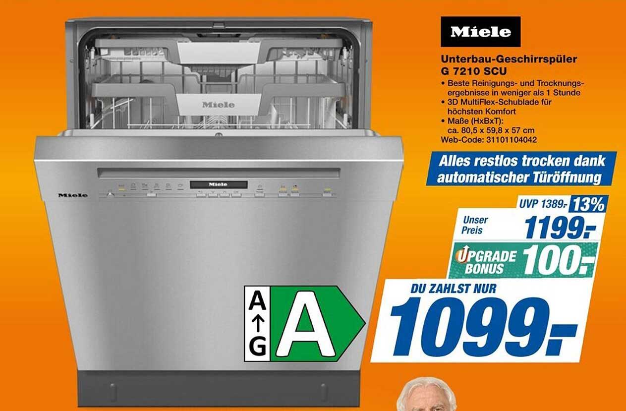 Miele Unterbau-Geschirrspüler G 7210 SCU
