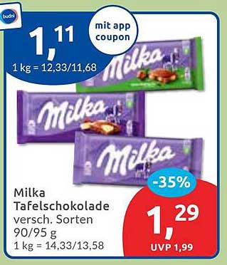 Milka Tafelschokolade verschiedene Sorten