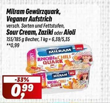 Milram Gewürzquark, Veganer Aufstrich - Verschiedene Sorten